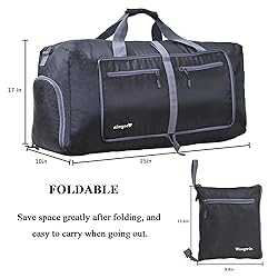 Woogwin Travel Duffel Bag Large Foldable Waterproof