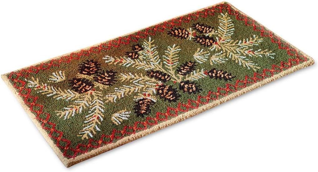 2'W x 4'L Pine Cone Hearth Rug Amazon.co.uk Kitchen & Home