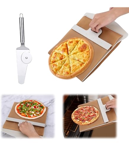 Pelle à Pizza Coulissante Antiadhésive 30x58cm - Plastique Alimentaire - Pour Four Et Cuisine