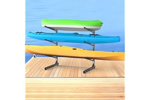 TORACK Garage Floor Kayak Storage Rack, Heavy-Duty Freestanding Metal Kayak Storage Stand