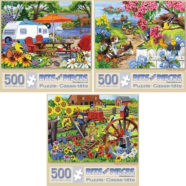 BITS AND PIECES 500 PIECE JIGSAW PUZZLE SET...
