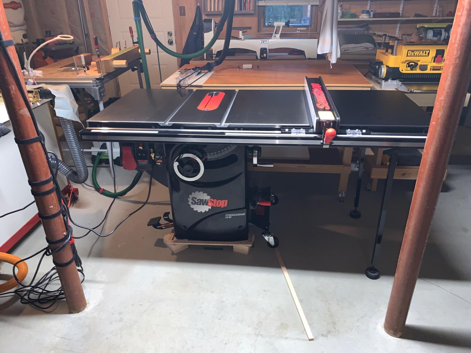 111/mo Finance SawStop 10Inch Professional Saw, 3HP, 52