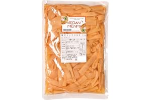 EARTHINK Marumatsu Vegan Ajitsuke Menma Seasoned Bamboo Shoots Made in Japan 1kg (35.27oz) - Vegan, Gluten-Free, Alcohol-Free, Unbleached