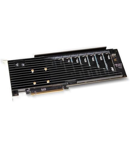 Amazon.com: Sonnet M.2 4x4 Silent PCIe Card (Four M.2 NVMe SSD
