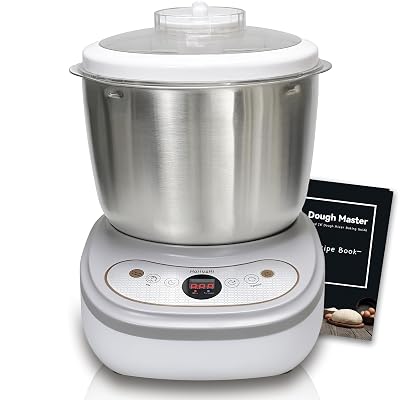 Dough Maker with Ferment Function 7.4Qt Large Capacity Dough Mixer,Commercial&Household Bread Mixer for Pizza, Noodles, Bread,Sourdough Kneading Machine with Stainless Steel Bowl, Face-up Touch Panel