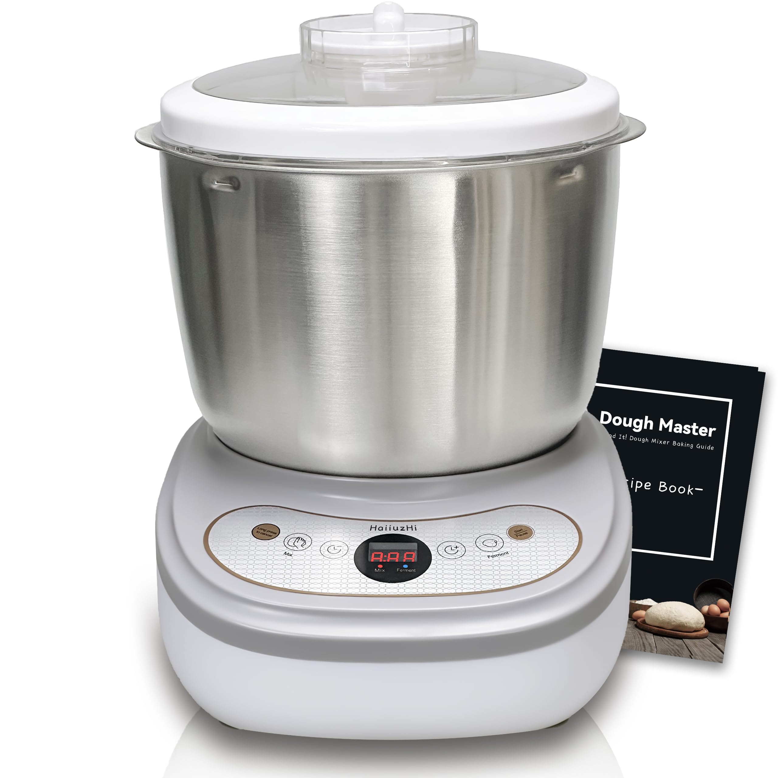 Photo 1 of Dough Maker with Ferment Function 7.4Qt Large Capacity Dough Mixer,Commercial&Household Bread Mixer for Pizza, Noodles, Bread,Sourdough Kneading Machine with Stainless Steel Bowl, Face-up Touch Panel