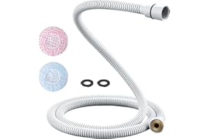 Kink-free Shower Hoses 59" Matte White for Hand Shower Hose Replacement, Flexible Handheld Tube, TRIPHIL Anti-twist Copper Co