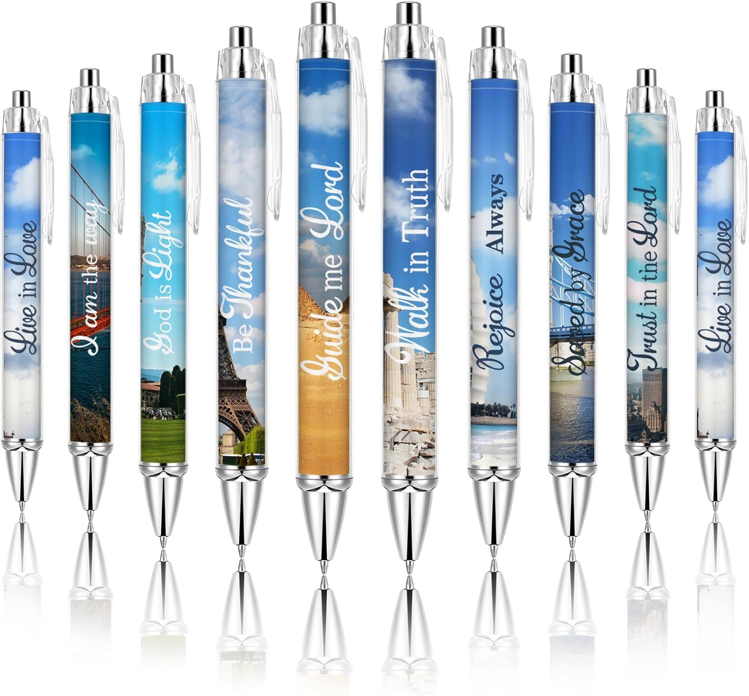 Mixed Media - 20 PCS Bible Verse Ballpoint Pens | Christian Pens | Scripture Pens | Inspirational Quotes Pens | Retractable Ink Ballpoint Pens | Funny Office Ballpoint Pens for Women Men Christian Gifts
