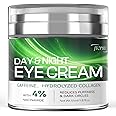 Eye Cream for Dark Circles: 1.87 oz Bags Under Eyes Treatment Anti-Aging Collagen Eye Cream for Wrinkles Day and Night