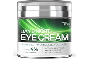 Eye Cream for Dark Circles: 1.87 oz Bags Under Eyes Treatment Anti-Aging Collagen Eye Cream for Wrinkles Day and Night