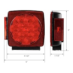CZC AUTO 12V LED Submersible Left and Right Trailer