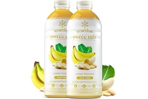 Smartfruit Sunny Banana + Oat Fiber, 100% Real Fruit Purée, Non-GMO, No Additives, Vegan - 48 Fl. Oz - 2 Pack