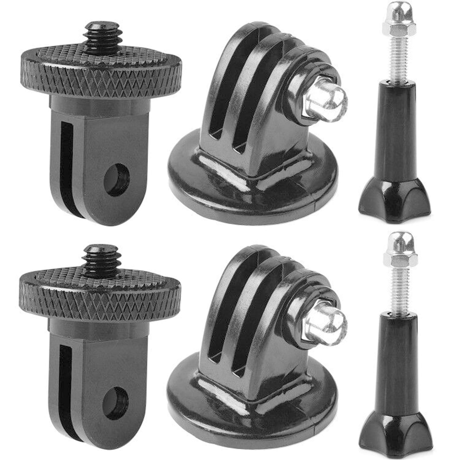 Photo 1 of ChromLives 1/4"-20 Camera Mount Adapter for Gopro Hero 11 10 9 8 7 5 6 4 3 3+ 3 2 1, Action Cameras and Accessories with Tripod Adapter and Long Thumb Screws