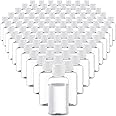 VEIDIA 100 Pack 1.7oz Plastic Empty Bottles with Flip Cap Small Travel Size Bottles Hand Sanitizer Bottles Refillable Travel Container for Shampoo Body Soap Lotions Baby Shower (Clear)
