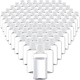 VEIDIA 100 Pack 1.7oz Plastic Empty Bottles with Flip Cap Small Travel Size Bottles Hand Sanitizer Bottles Refillable Travel Container for Shampoo Body Soap Lotions Baby Shower (Clear)