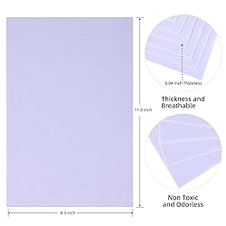HaoFeiJH White Felt Sheets - 6PCS Soft Felt Squares