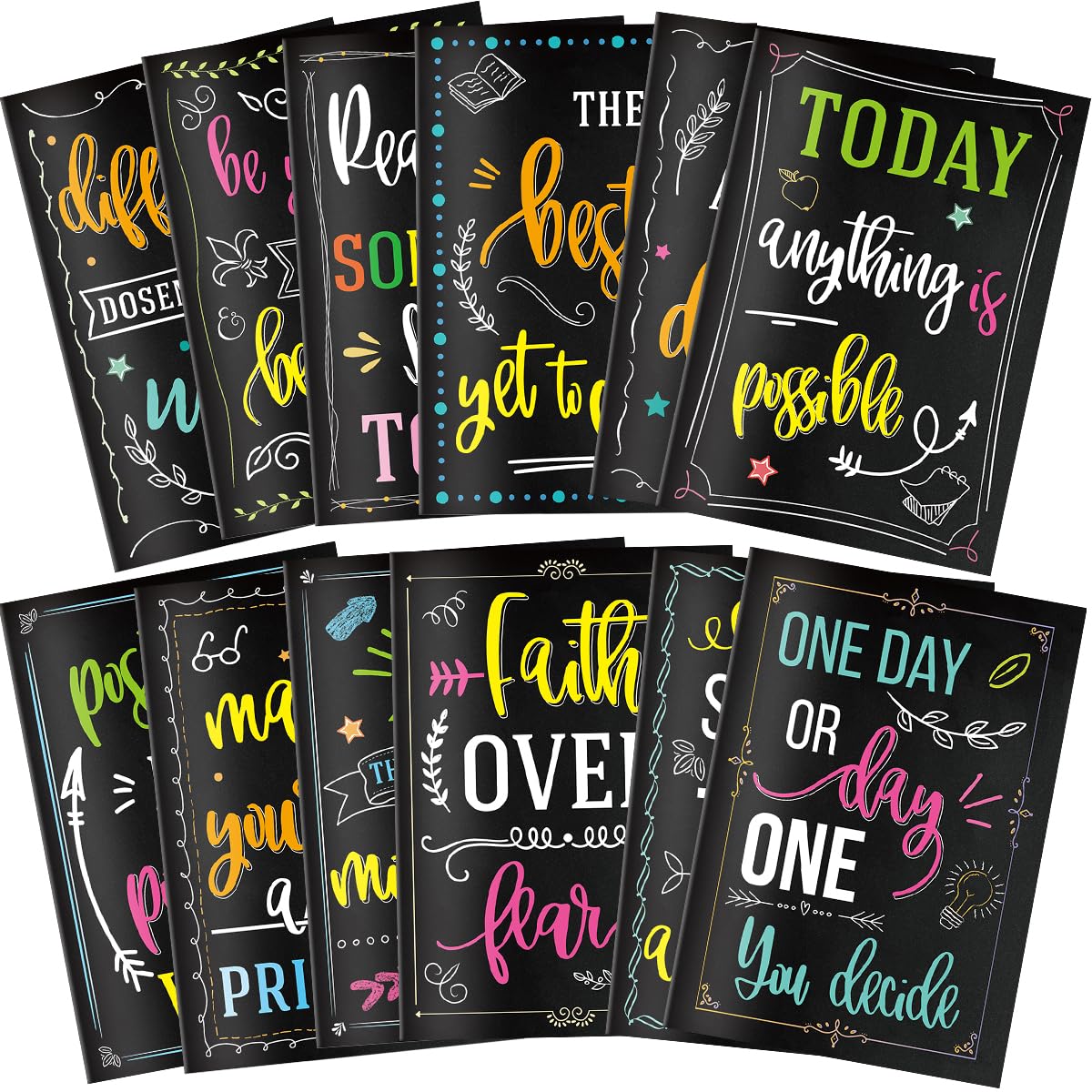 FANCY LAND Inspirational Notepads Pocket Notebooks