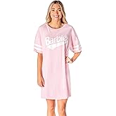 INTIMO Barbie Womens Classic Oversized Retro Boyfriend Tee Nightgown Sleep Pajama Shirt