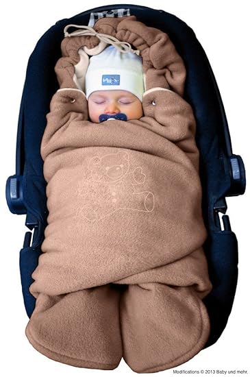 ByBoom® - Baby Winter-Einschlagdecke 'Das Original mit dem Bären', Universal für Babyschale, Autositz, z.B. für Maxi-Cosi, Rö