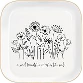 MQPPKJ Christian Bible Verse Jewelry Dish Trinket Tray Gifts- Inspirational Ceramic Ring Jewelry Tray Gifts for Women-A Sweet Friendship Refreshes the Soul-Proverbs 27:9 (Modern)