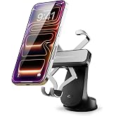 Bracketron AutoGrip Car Phone Holder Mount, Dash &amp; Window, One-Hand | One-handed automatic grip, fits up to 3.75" wide, TemperBond suction base with built-in device temperature protection.