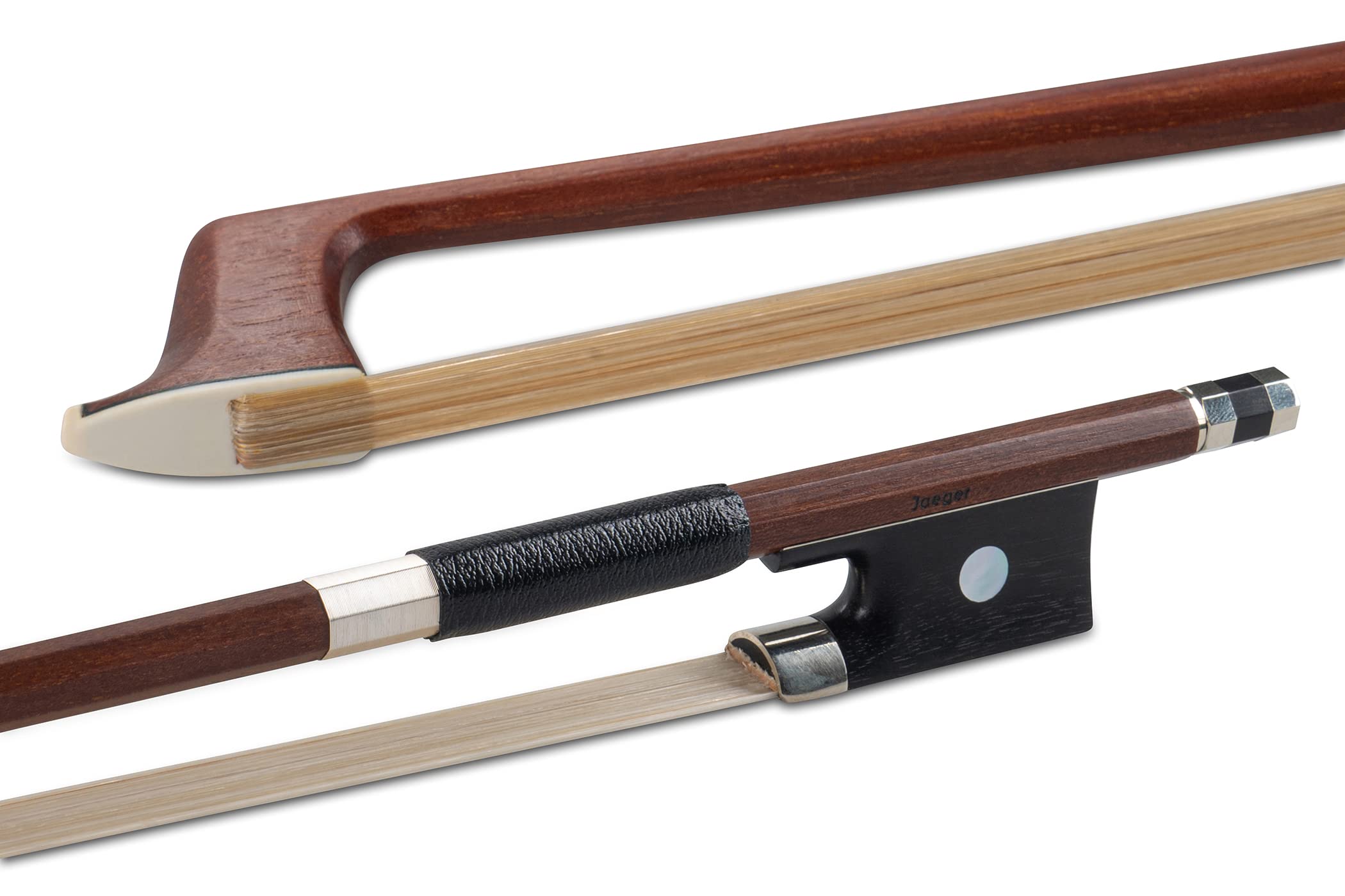 GEWA violin bow Massaranduba Student 3/4 natural hair, angular stick, ebony frog with small bowl