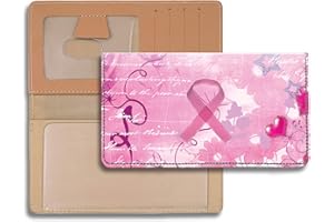 CAROUSEL CHECKS INC. Breast Cancer Personal Leather Cover for Top Tear Personal Checks