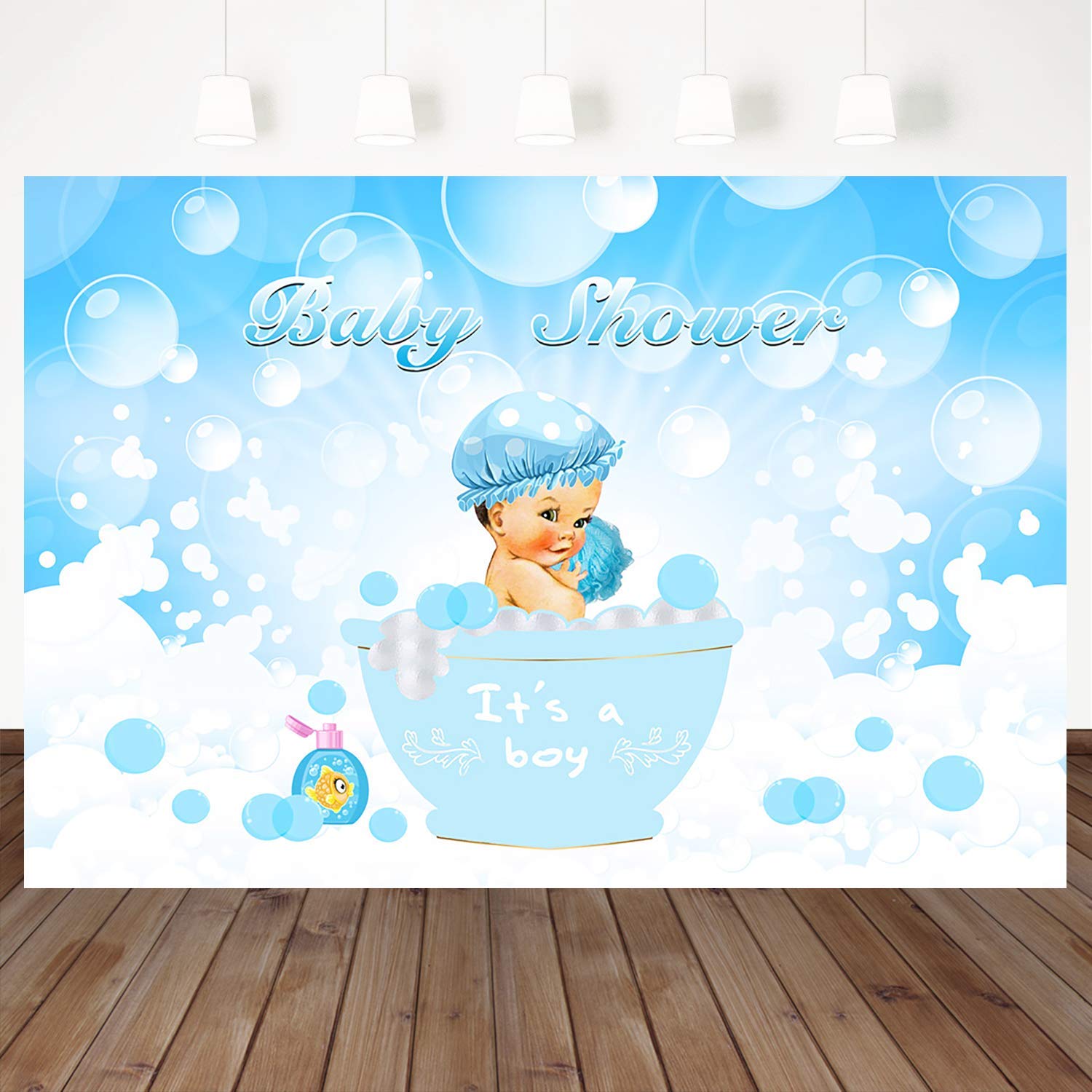 Mehofoto Baby Shower Photography Backdrops Little Boy Bath