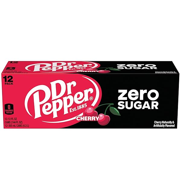 DR PEPPER ZERO SUGAR – CHERRY, 12 OZ, 12 PK