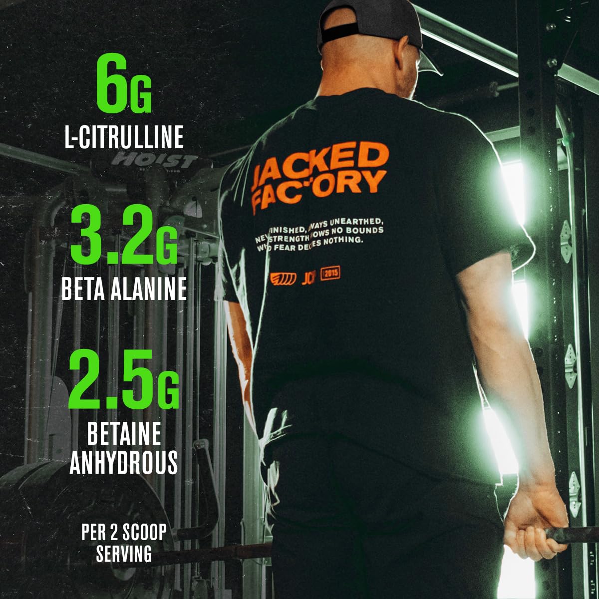 Jacked Factory NITROSURGE Pre Workout Supplement - Endless Energy, Instant Strength Gains, Clear Focus, Intense Pumps - NO Booster & Preworkout Powder with Beta Alanine - 30 Servings, Cherry Limeade