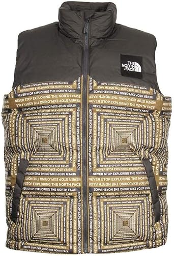 north face gilet green