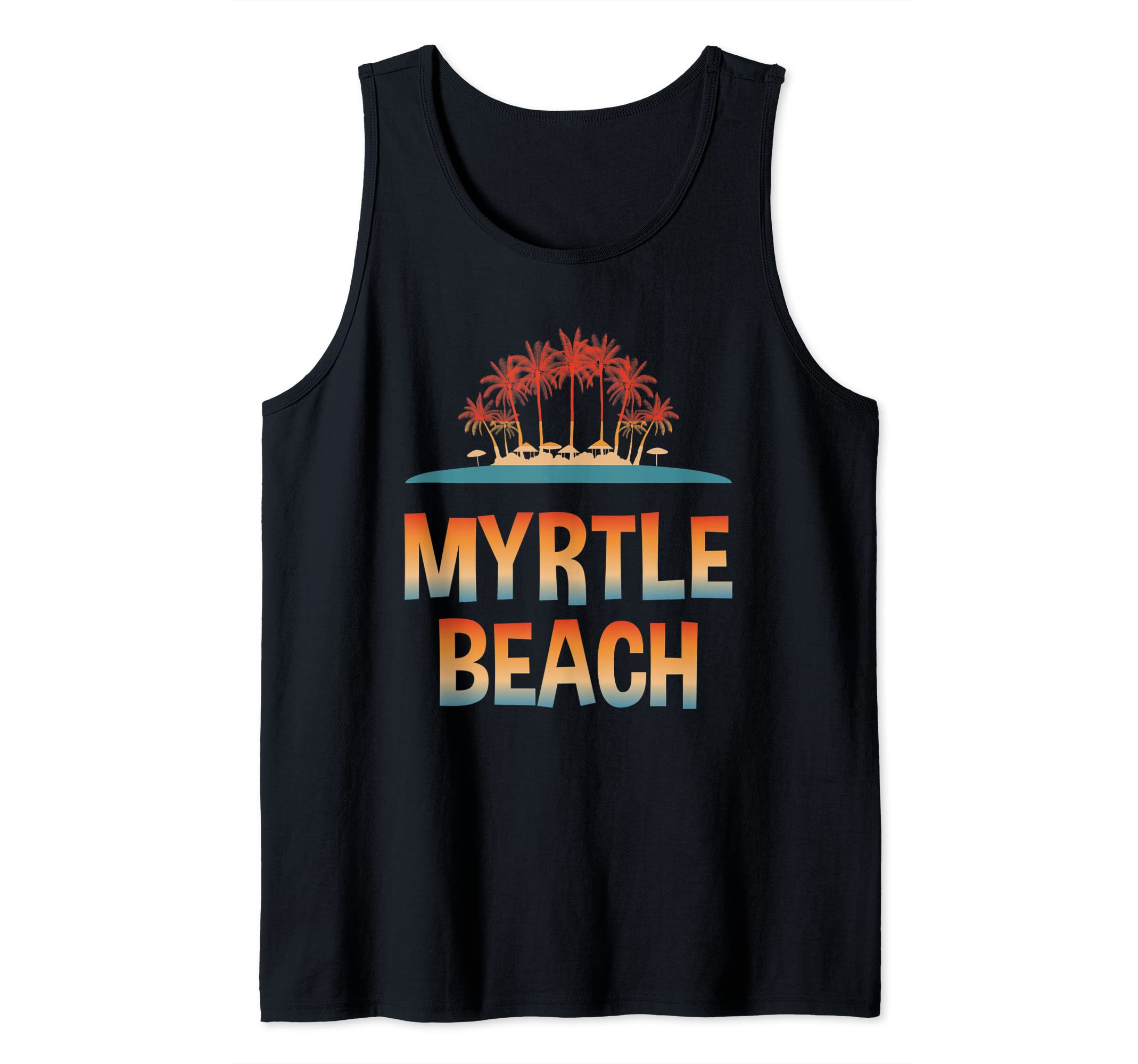 Vintage Retro Myrtle Beach South Carolina SC Graphic 70s Tank Top