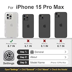 Follaroma for iPhone 15 Pro Max Case, Heavy Duty
