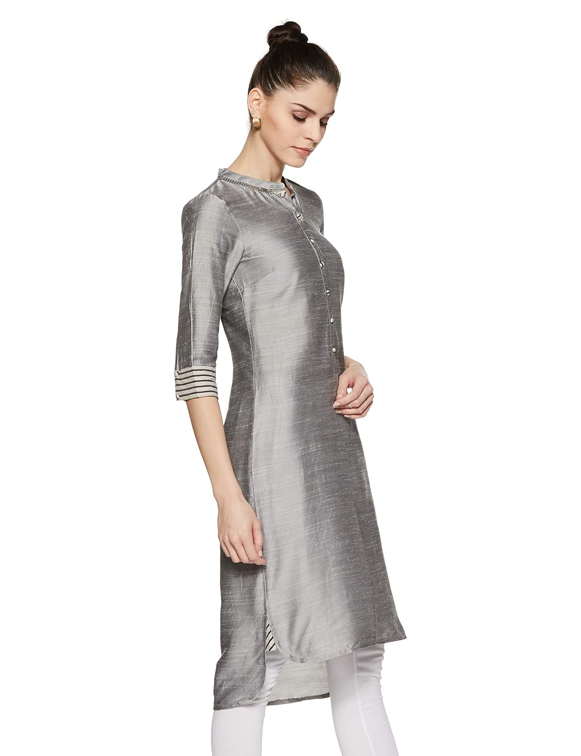 aurelia women's asymmetrical hemline kurta