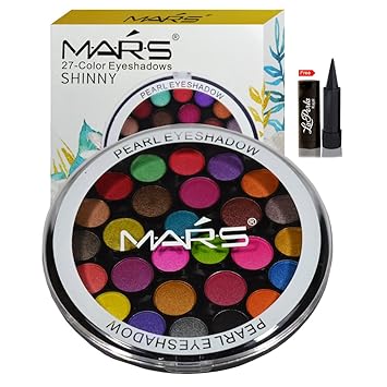 Mars 27 color Eyeshadow With Laperla Kajal