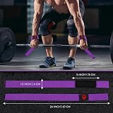 WFX Weight Lifting Straps Wrist Support Padded Neoprene Purple view 3