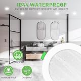 ALUSSO LED Slim Downlights 4W 6W 8W Dimmable 3CCT IP44 White 10 Pack view 7