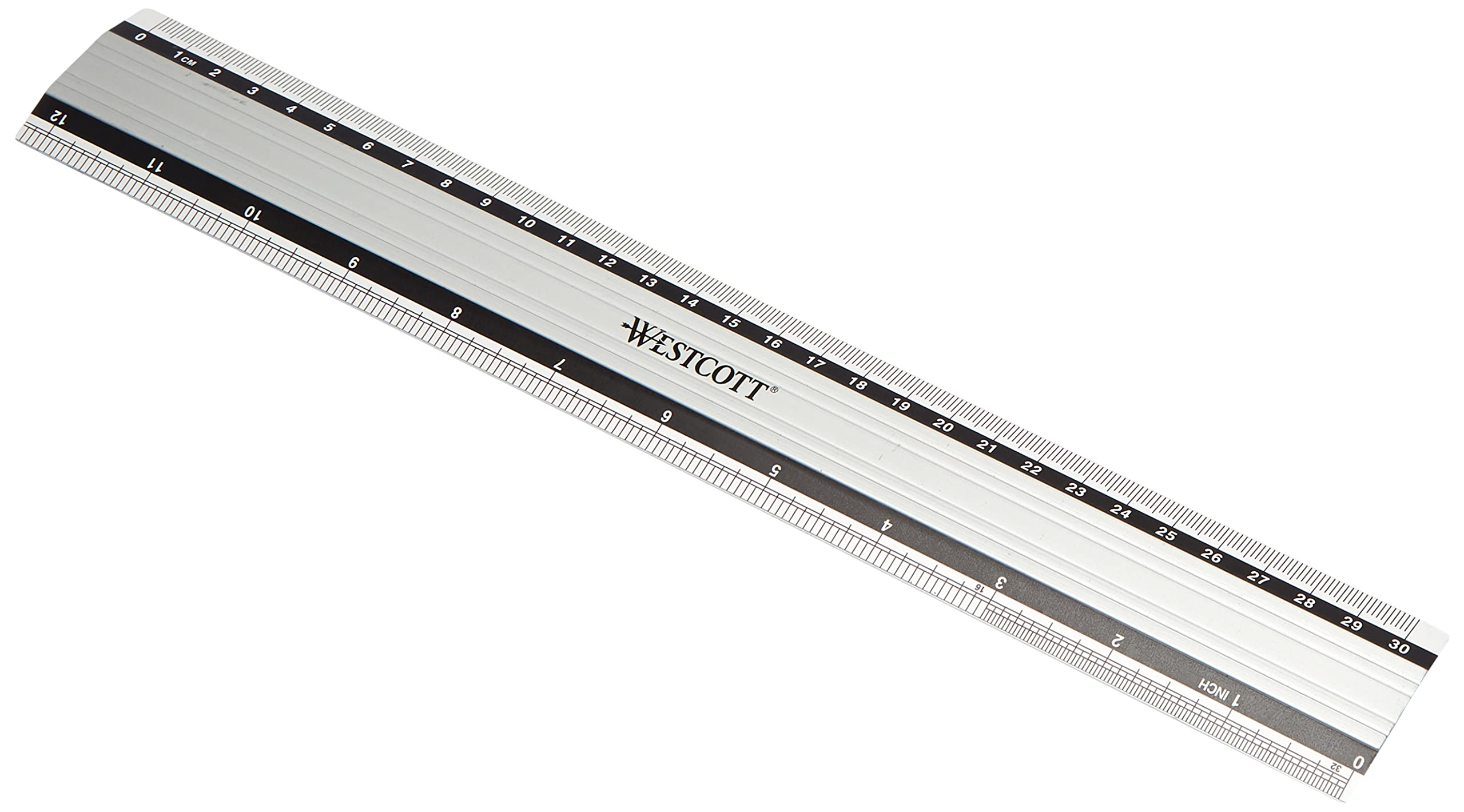Westcott E-10191 00 12"/30cm Aluminum Ruler