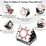 URMYWO Baby Sensory Toy Black White Soft Book Tummy Time Brain Development 0-12 view 2