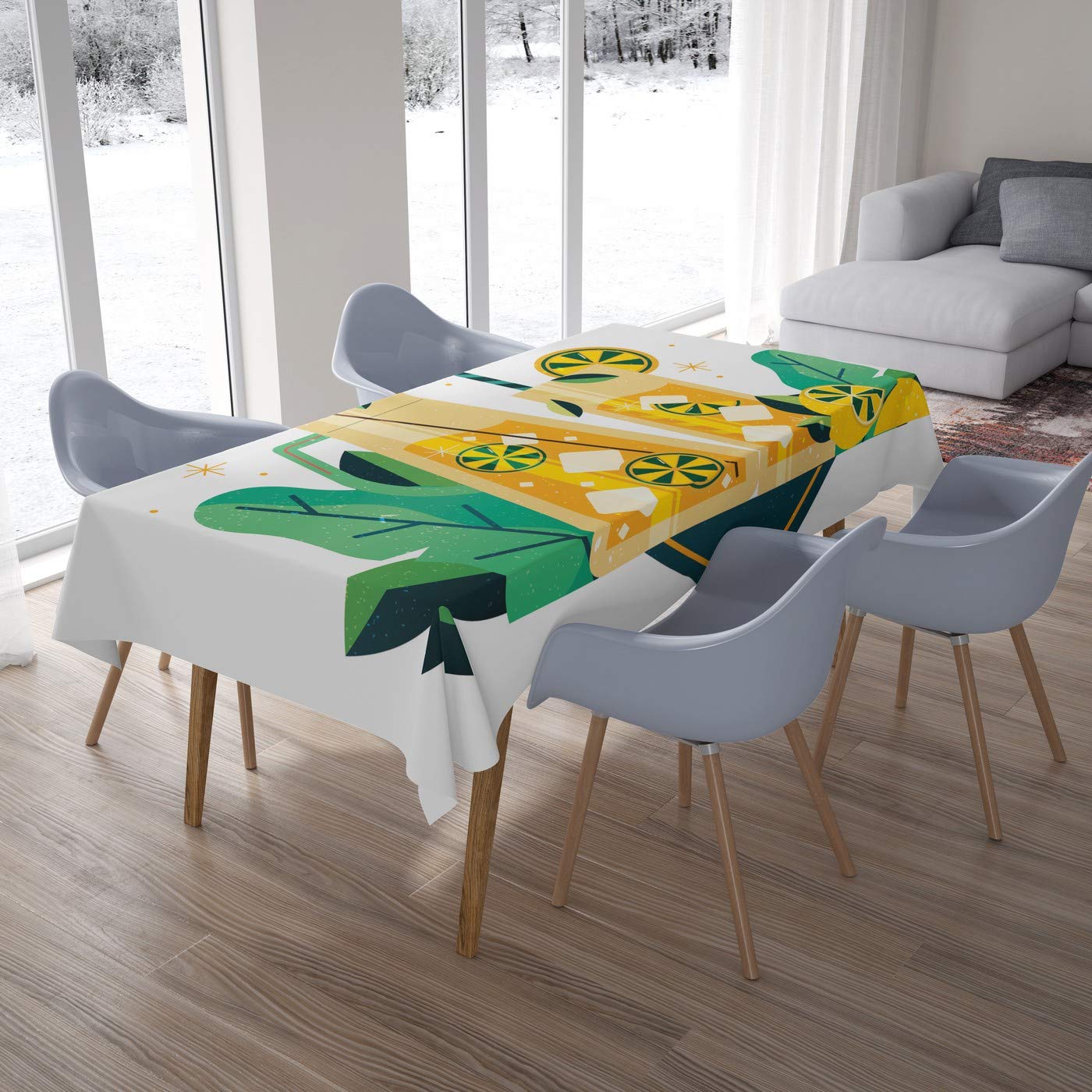 Bonamaison Kitchen Decoration, Tablecloth, 140cm x 200cm - Designed and Manufactured in Turkey