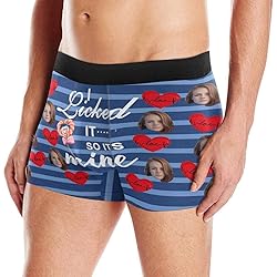 Custom Face Boxer, Personalized Photo Printed Face