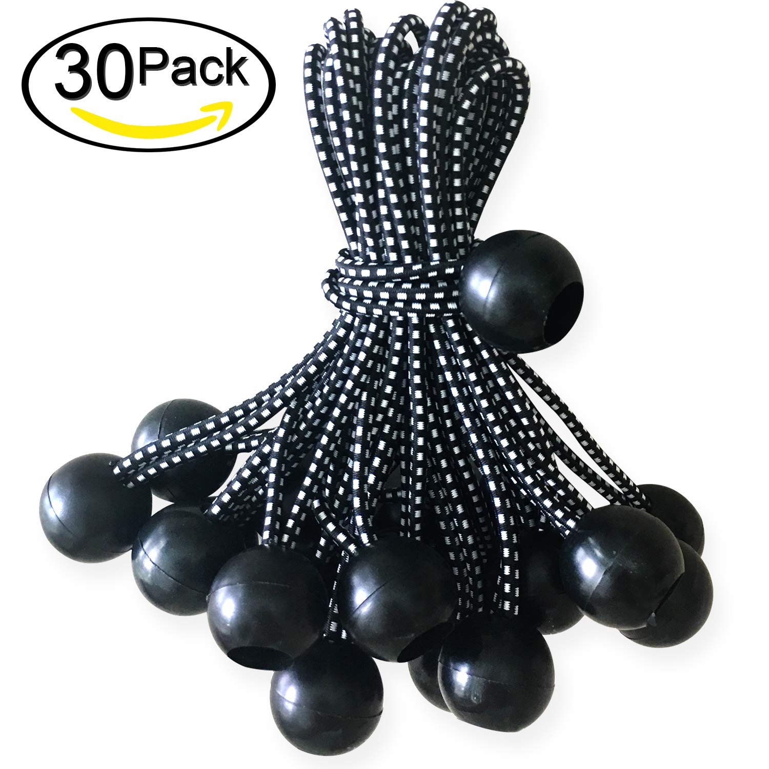 ABCCANOPY Heavy Duty Ball Bungee Canopy Tarp Tie Down Cord Elastic String Ball Bungee tarp Ball