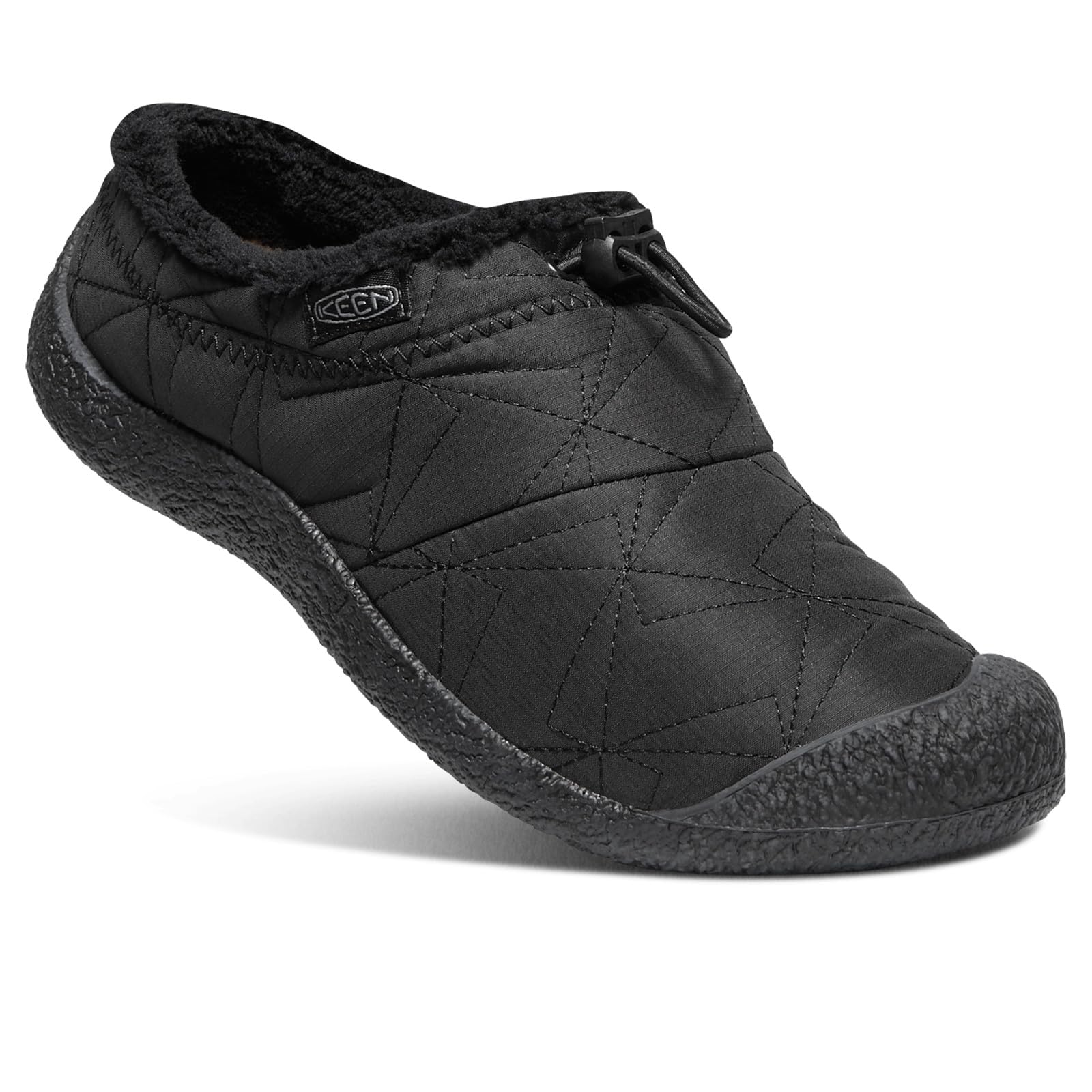KEEN Women’s Howser 3 Slide Comfy Durable Slippers, Black/Black, 9 US
