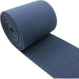 Strapcrafts 3-Inch Wide by 2-Yard Colored Woven Elastic Band,Navy Blue 14020
