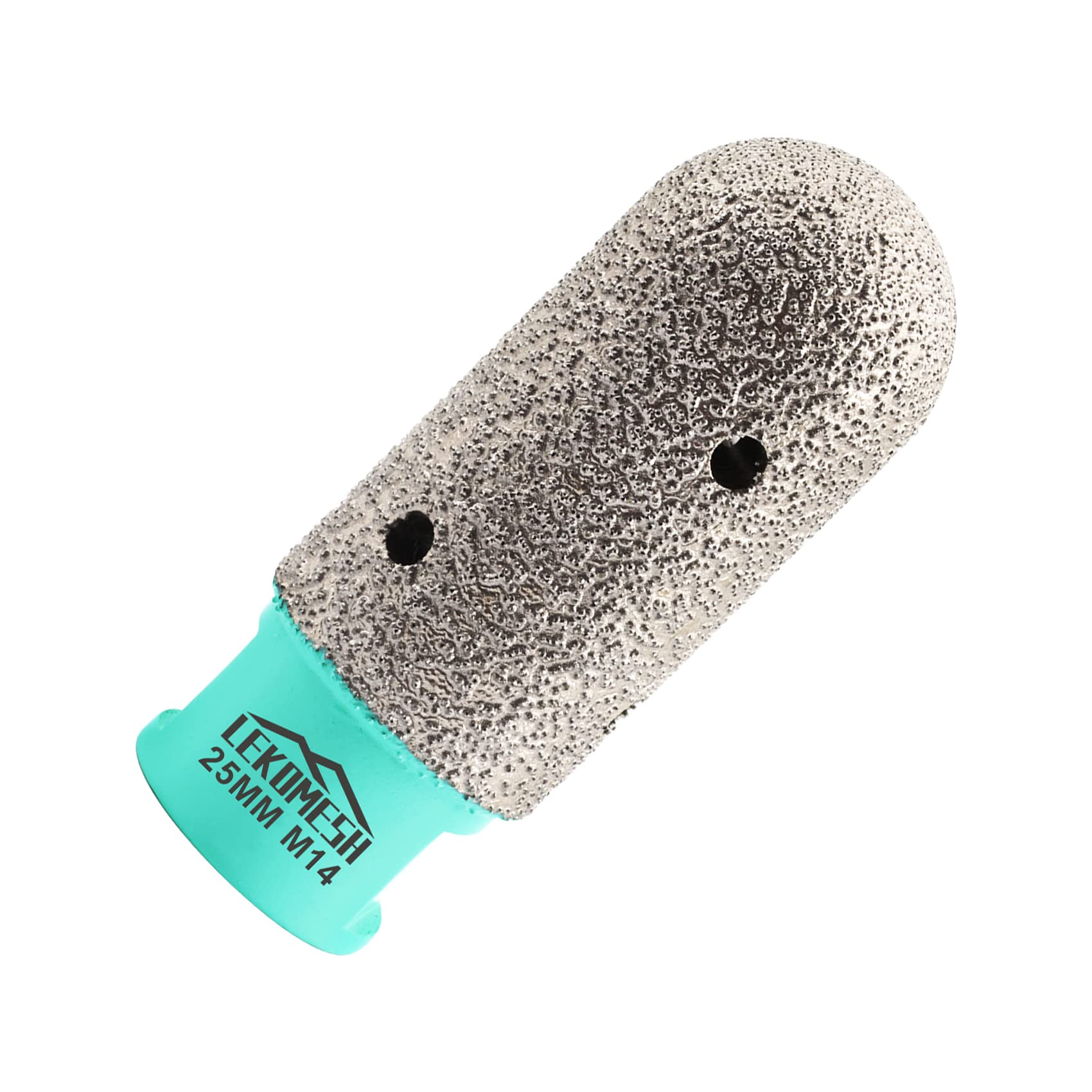 Diamond Finger Bits 25MM LEKOMESH - Diamond Coated Milling Bit for Enlarging Shaping Edging Holes of Porcelain Tile Ceramic Marble Granite Countertop M14 Thread