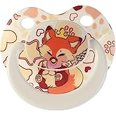 Big Size Adult Pacifier for Anxiety: Cute Paci Large Shield for Sleep - Silicone Binky Autism Toys with Case White