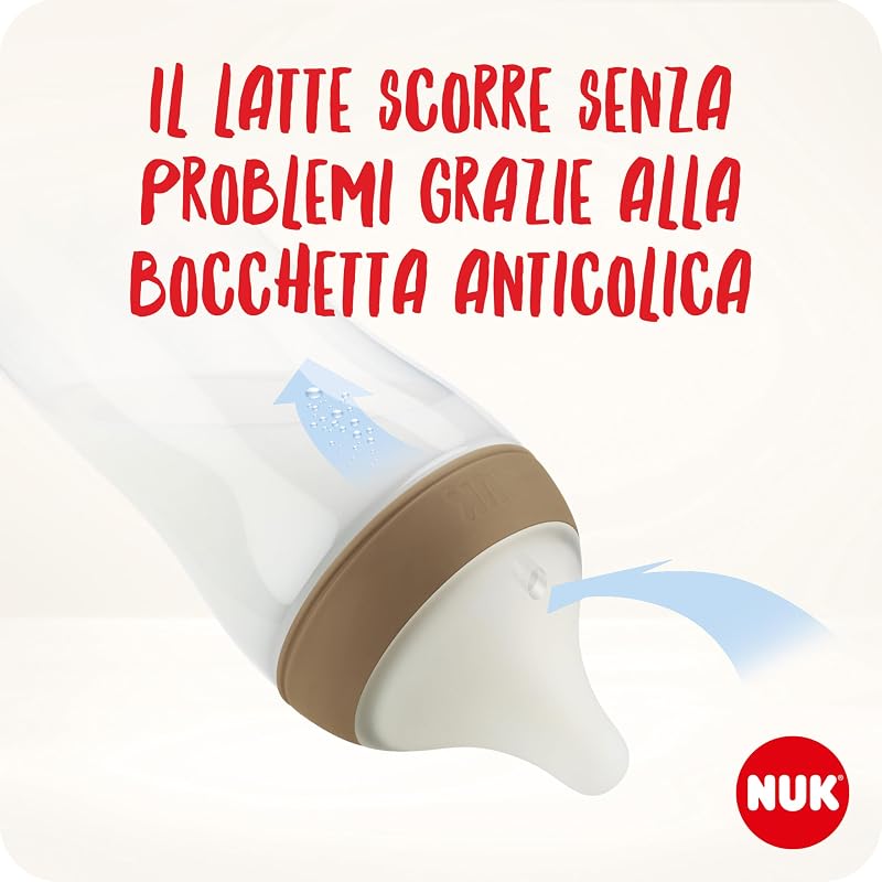 Confezione biberon Perfect Match Perfect Start | 0-6+ mesi | Si adatta al palato del bambino | 4 biberon anti-colica, ciuccio, scovolino per biberon e altro | Senza BPA | 9 pezzi