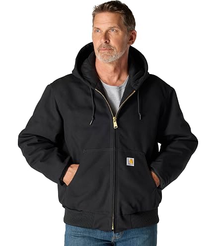 Carhartt Men's Full Swing Loose Fit Washed Duck Fleece-Lined