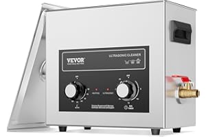 VEVOR 6L Sonic Cleaner with Heater Timer & Basket, Professional Digital Sonic Cavitation Machine, 180W Cleaning Machine for Watch Instruments, Glasses, Coin, Metal Parts, Tool