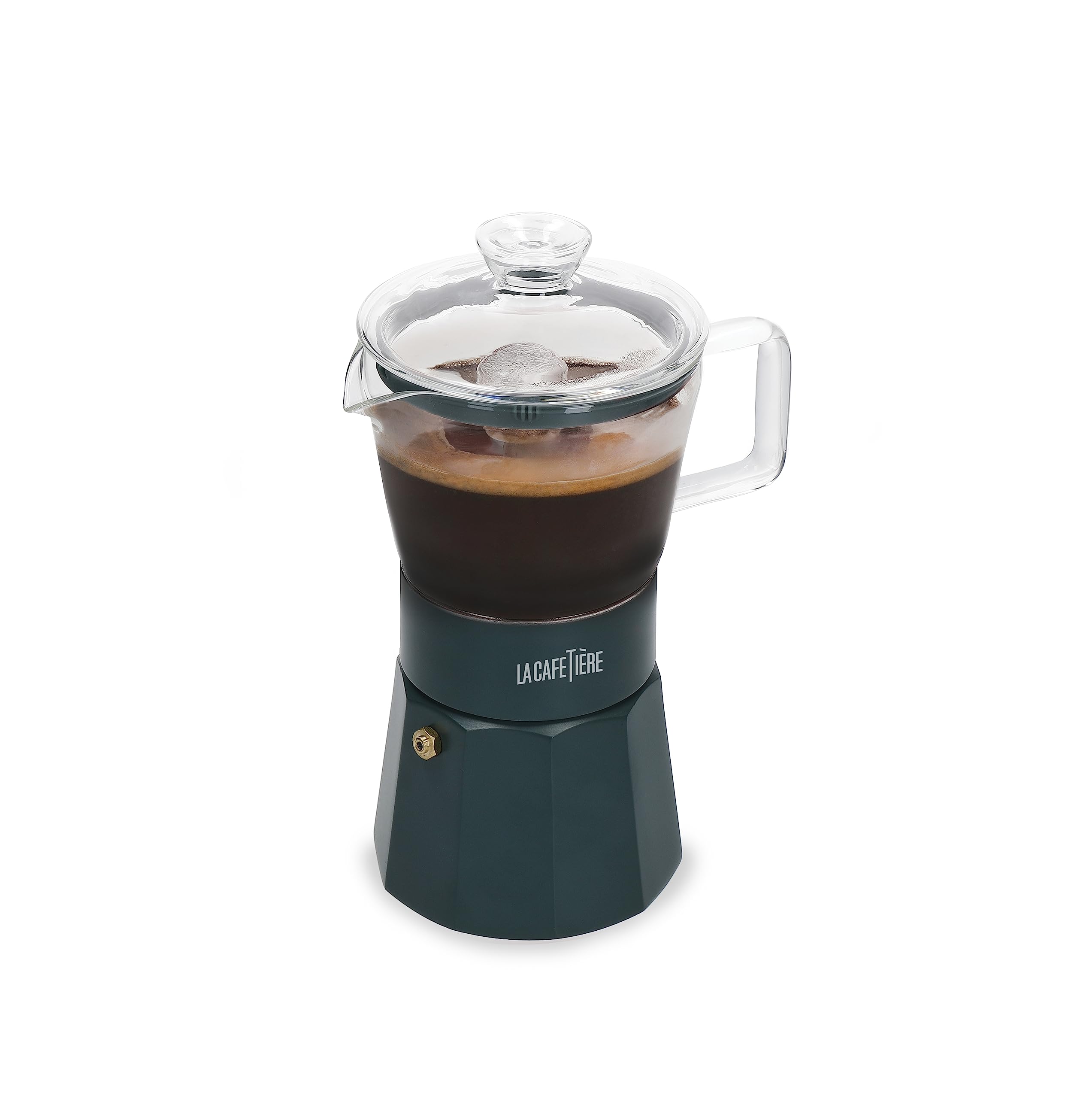 La Cafetière Verona Glass Espresso Maker, Green, 6 Cup, Gift Boxed